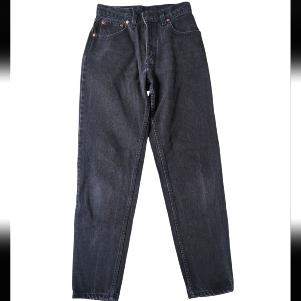 Vintage Levis 550 XX Jeans Black Made in USA 1992 Faded Women's Size 5 Waist 26